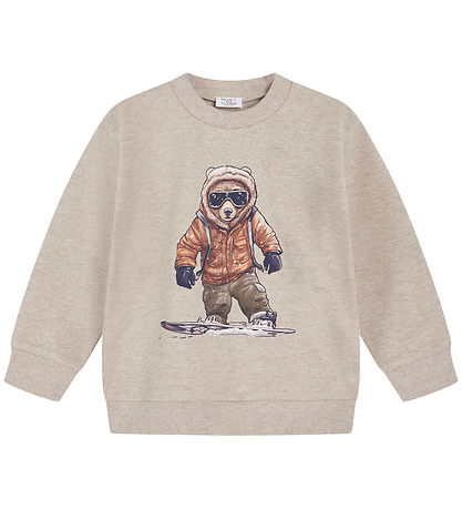 Hust and Claire Sweatshirt - Sejer - Beige Melange m. Bjørn