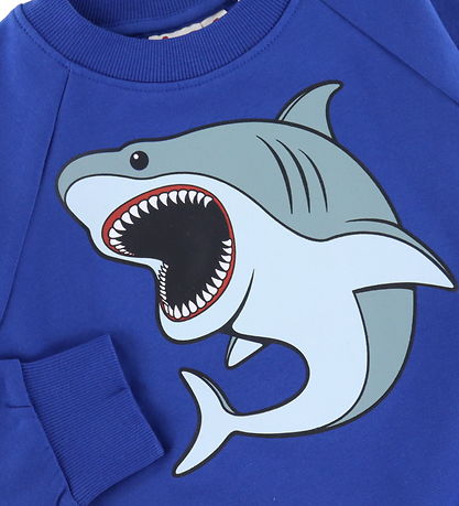 DYR-Cph Sweatshirt - Dyrbellow Sweat - Deep Blue Hvidhaj
