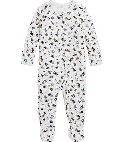 Polo Ralph Lauren Gavesæt - 3 Dele - Hvid/Brun m. Bamser