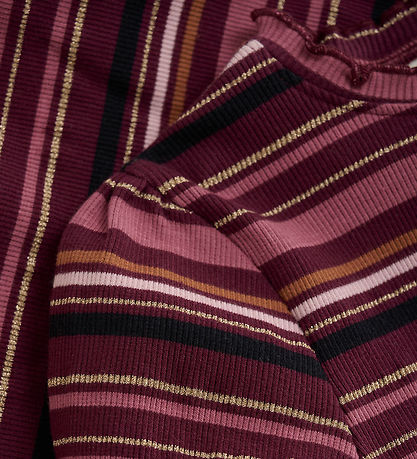 Minymo Bluse - Rib - Twany Port