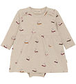 Minymo Kjolebody l/æ - Sweat - Beige Melange