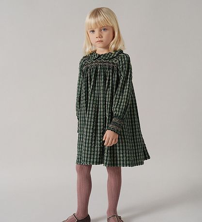 MarMar Kjole - Dabina - Dark Leaf Check
