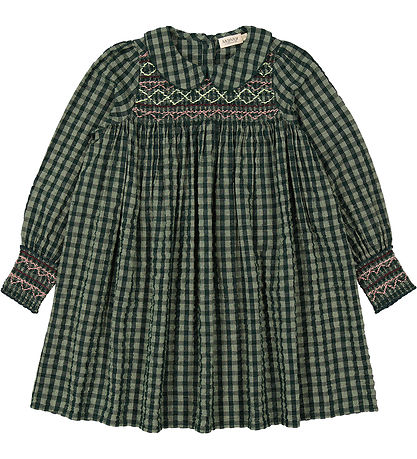 MarMar Kjole - Dabina - Dark Leaf Check