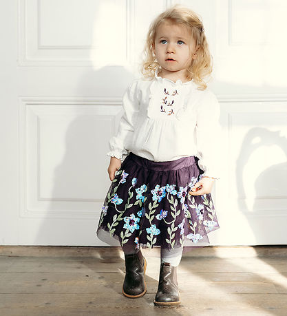 Hust and Claire Nederdel - Ninna - Dark Plum m. Palietter