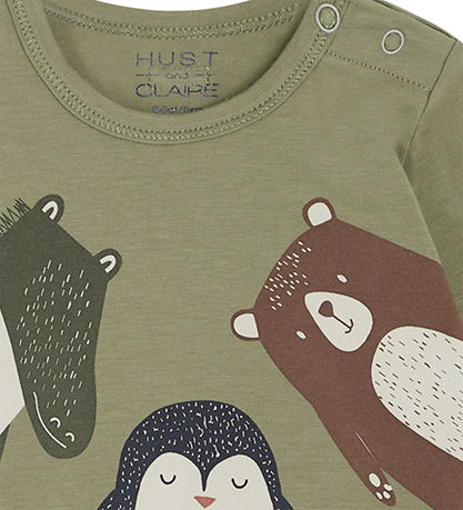 Hust and Claire Body l/æ - Buster - Turtle Green m. Dyr