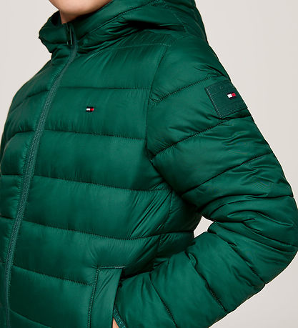 Tommy Hilfiger Dynejakke - U Lightweight - Ornamental Green