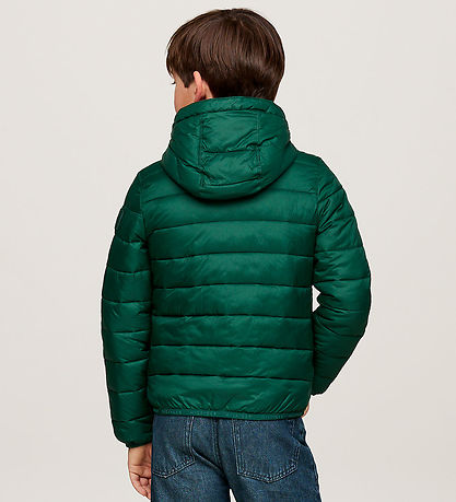 Tommy Hilfiger Dynejakke - U Lightweight - Ornamental Green