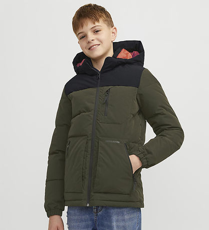 Jack & Jones Dynejakke - JJEOtto - Rosin/Black Blocking/Black Pr