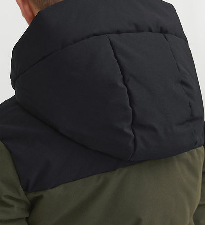 Jack & Jones Dynejakke - JJEOtto - Rosin/Black Blocking/Black Pr