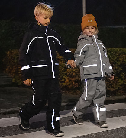 ILDHU Skibukser - Norly - Light Grey m. Selvlysende Reflekser