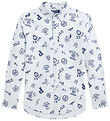 Polo Ralph Lauren Skjorte - Hvid/Lyseblåstribet m. Navy