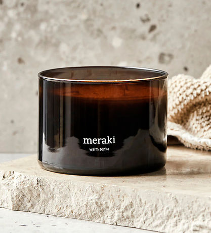 Meraki Duftlys - 340g - Dark Wood