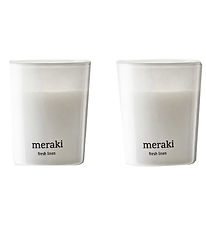 Meraki Duftlys - 2-pak -  2x60g - Fresh Linen