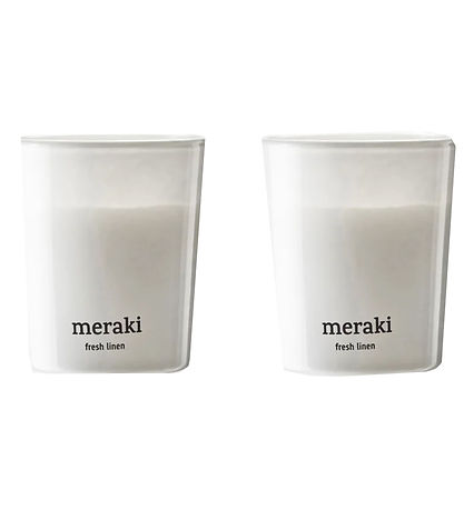 Meraki Duftlys - 2-pak -  2x60g - White Garden