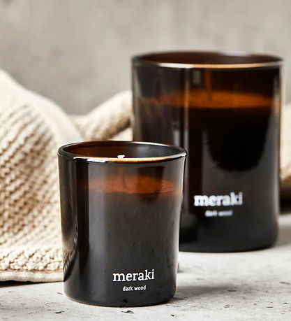Meraki Duftlys - 2-pak -  2x60g - Dark Wood