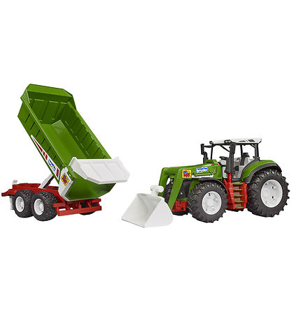 Bruder Traktor - RoadMax m. Frontlæsser og Trailer - 03452