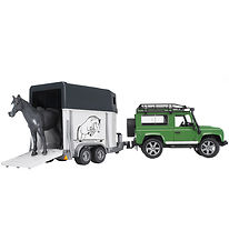 Bruder Bil - Land Rover Defender m. Hestetrailer - 02592