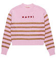 Marni Bluse - Cropped - Strik - Lilac Sachet