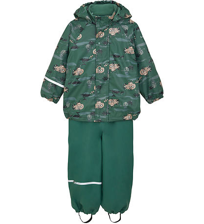 CeLaVi Regntøj m. Fleece - Smoke Pine