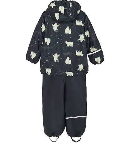 CeLaVi Regntøj m. Fleece - Navy