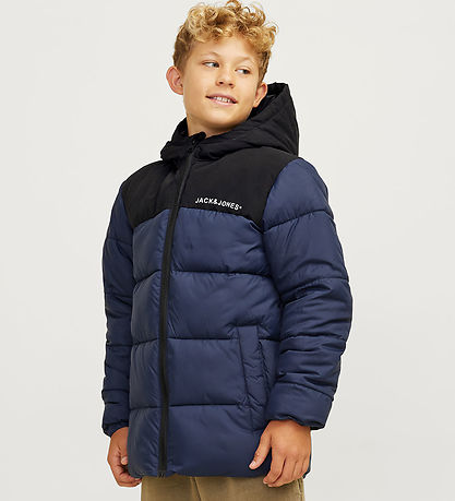 Jack & Jones Dynejakke - JJMoon - Navy Blazer/Blocking