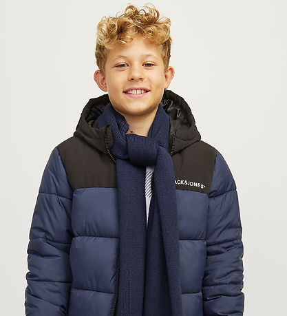 Jack & Jones Halstørklæde - Strik - JacDna - Navy Blazer