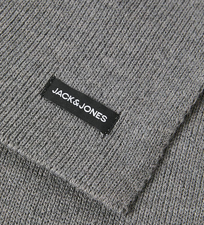 Jack & Jones Halstørklæde - Strik - JacDna - Grey Melange