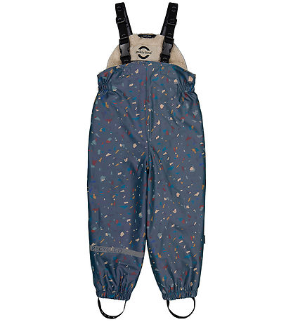 Mikk-Line Regntøj m. Fleece/Seler - PU - Recycled - Orion Blu