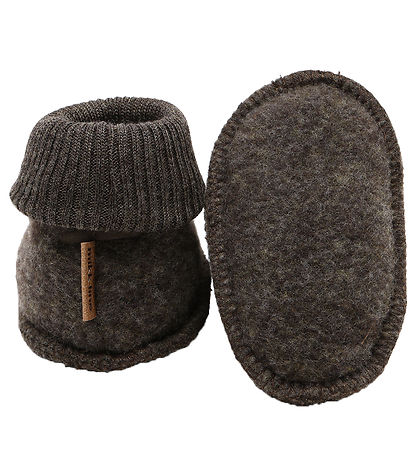 Mikk-Line Futter - Uld - Noos - Dark Brown Melange