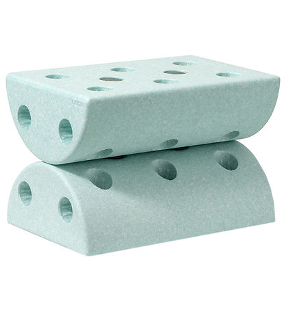 MODU Børneskammel - 4 Dele - Ocean Mint/Forest Green