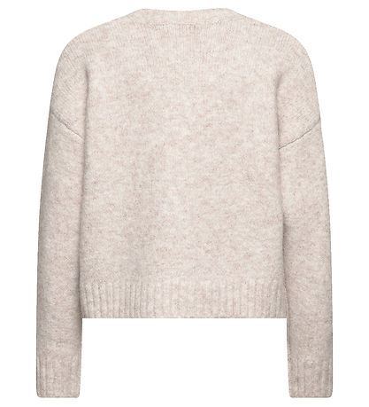 Rosemunde Bluse - Strik - Uld - Oat Melange
