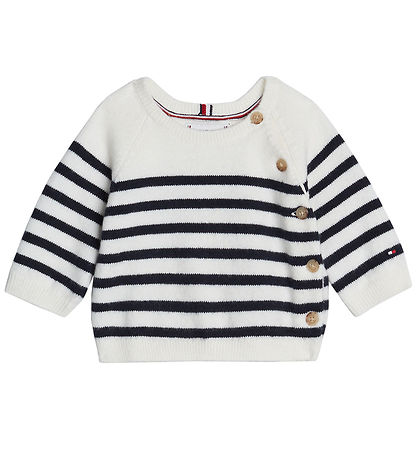 Tommy Hilfiger Sæt - Bluse/Bukser - Strik -  Desert Sky/Stripe