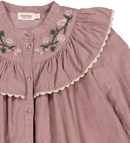 MarMar Kjole - Fløjl - Dalina - Dusty Mauve