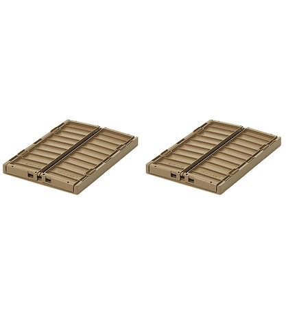 Liewood Foldekasser - 25x18x9,5 cm - Small - 2-pak - Oat
