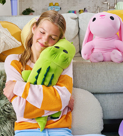 Hug A Lumps Bamse m. Tyngde - 55 cm - Krokodille - Rocko