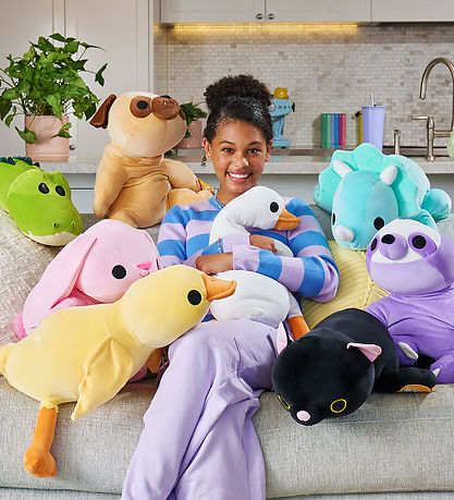 Hug A Lumps Bamse m. Tyngde - 55 cm - Krokodille - Rocko