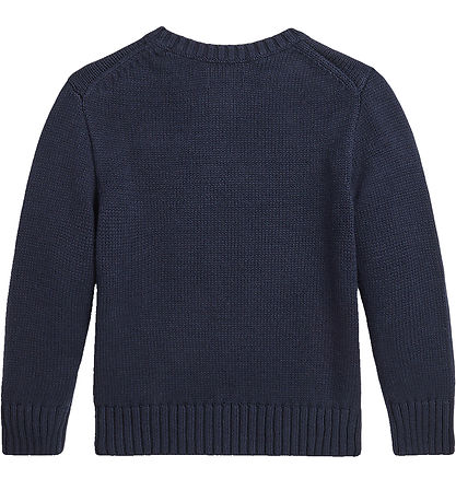 Polo Ralph Lauren Bluse - Strik - Navy m. Rød