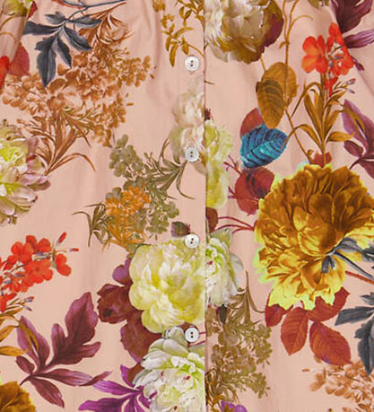 Christina Rohde Skjorte - Støvet Rosa m. Blomster