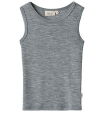 Wheat Nærbolur - Ull - Iggy - Melange Grey