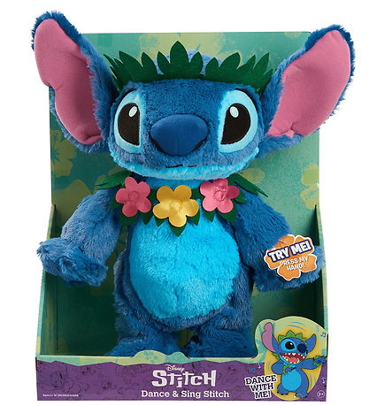 Disney Stitch Bamse m. Lyd og Bevægelse - Dance & Sing Stitch