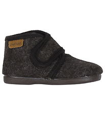 En Fant Slippers - Wool - Chocolate Melange