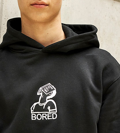 Hound Hættetrøje - Hoddie W/Embroidery - Black