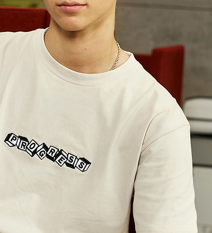 Hound T-shirt - Light Sand m. Print