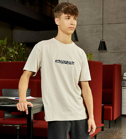 Hound T-shirt - Light Sand m. Print