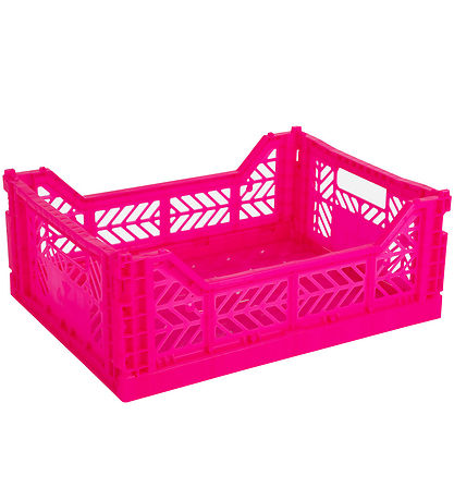Aykasa Foldekasse - 40x30x15 cm - Midi - Neon Pink