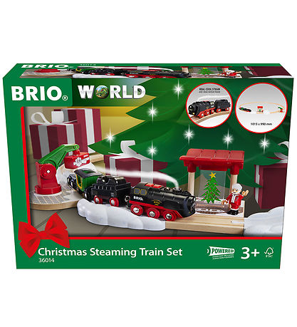BRIO Togbanesæt - 36014 - Christmas Steaming Train Set