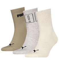 Puma Strømper - 3-pak - Mesh Logo Crew - Neutral Combo