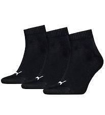 Puma Ankelstrømper - 3-pak - Quarter Plain - Sort