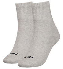 Puma Strømper - 2-pak - Heart Logo Crew - Grey Melange