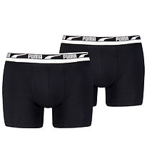 Puma Boxershorts - 2-pak - Everyday Multi Logo - Sort